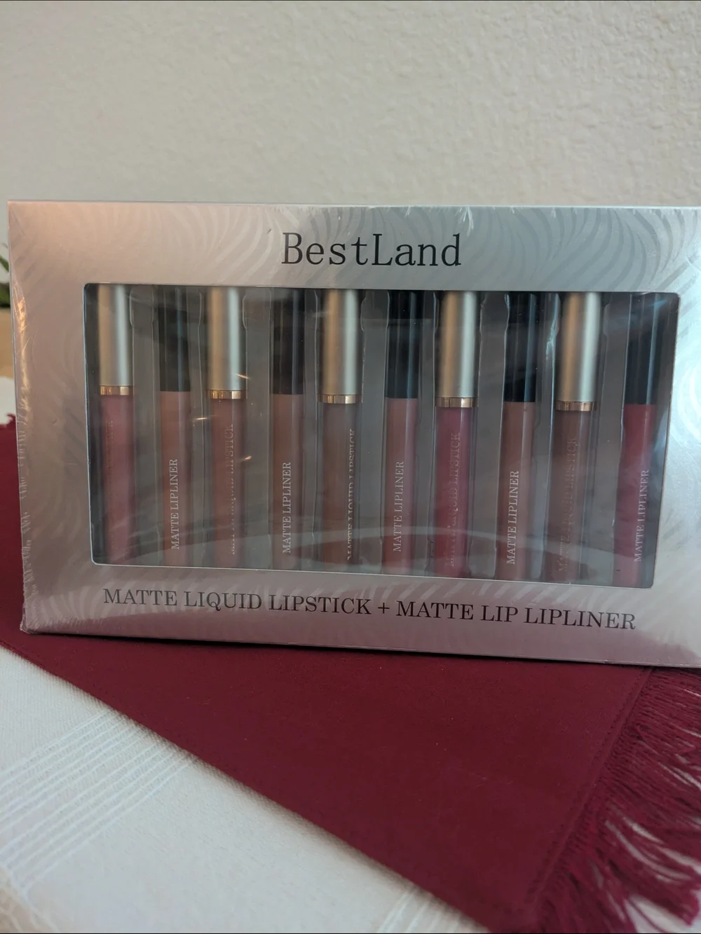 Matte Liquid Lipgloss Set - Nude Pink 10 Shades - Brand New In Plastic